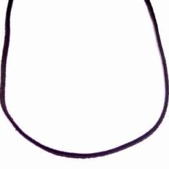 Siret negru, din piele, lucios, fara inchizatoare - 2 mm
