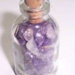 Sticluta fermecata cu cristale de ametist