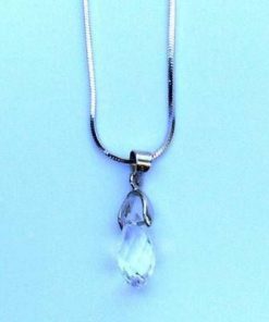 Pandantiv din metal cu cristale Swarovski multifatetate