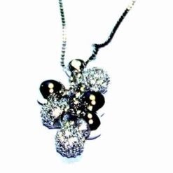 Pandantiv Swarovski pe lantisor argintiu