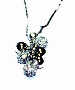 Pandantiv Swarovski pe lantisor argintiu