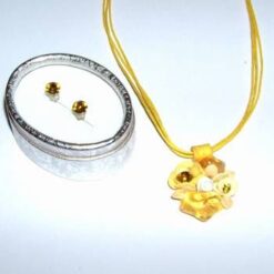 Set de bijuterii cu cristale Swarovski Elements rosii